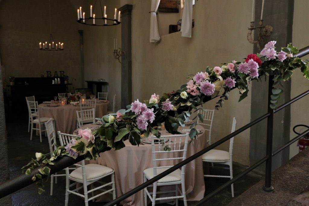 Foto de decorazione Floral en Castello Quistini. Elopement