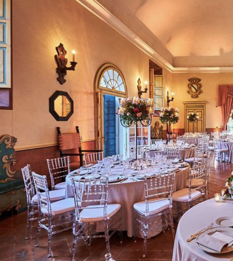 Foto de la Sala del Giglio del Castillo de Rivalta. Elopement